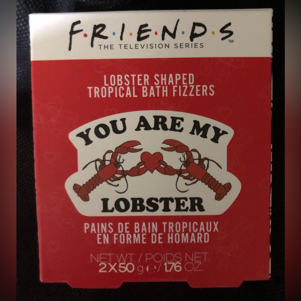 Brand new Friends Lobster Shaped Tropical bath fizzers. Contents: 2x50g …